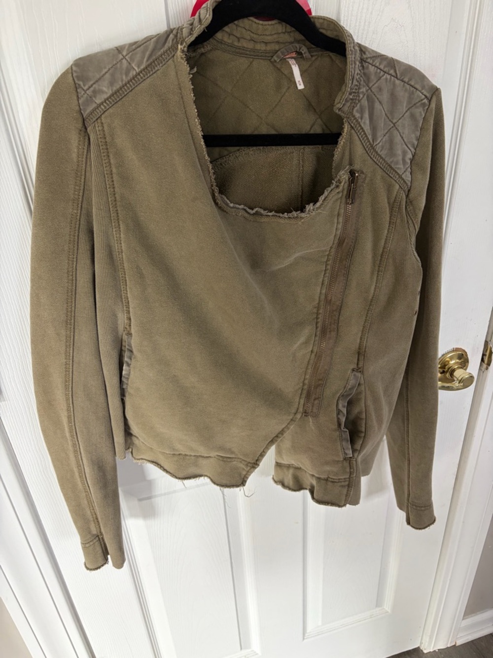 Free People Olive Green Utility Jacket